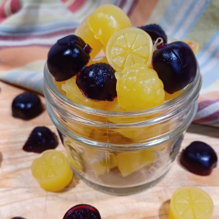 homemade gelatin gummies in mason jar