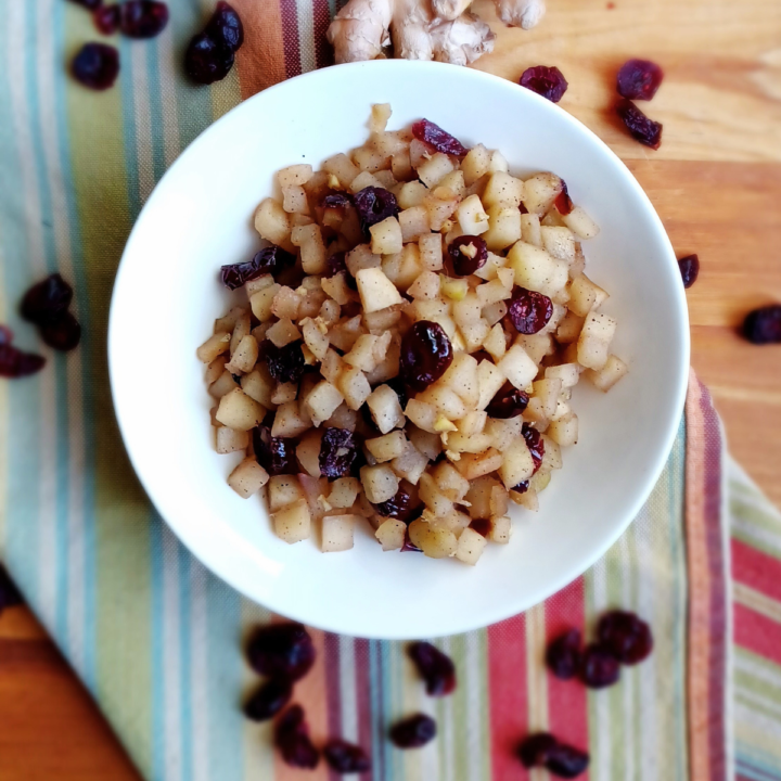 Apple Chutney with Cranberries & Ginger