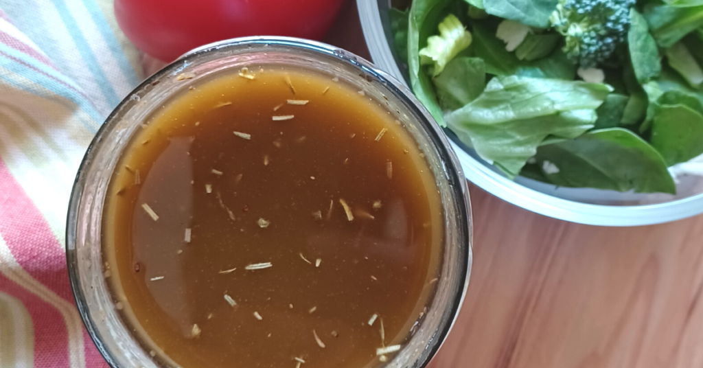 Homemade balsamic vinaigrette