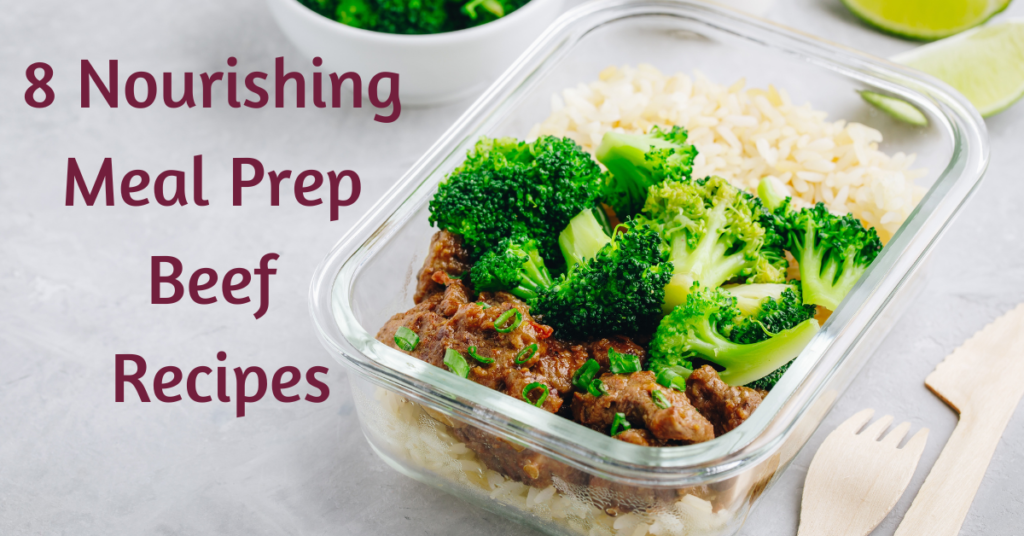 bowl containing meal prep beef recipe